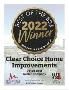 Best of 603 Awards 2022 Gutters