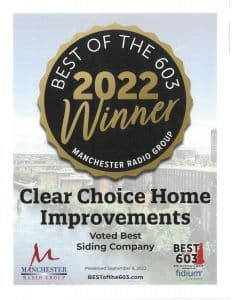Best of 603 Awards 2022 Siding
